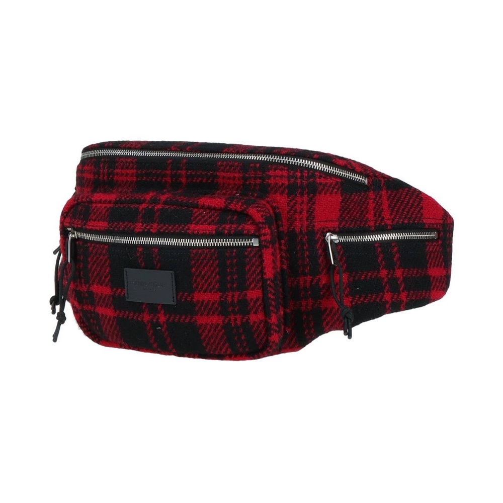 Saint Laurent Tartan Fanny Pack Belt Bag